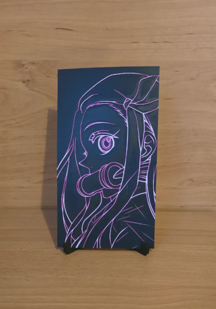 Nezuko Demon Slayer Hueforge by Kactus Fpv HueForge model: Nezuko Demon Slayer Hueforge by Kactus Fpv