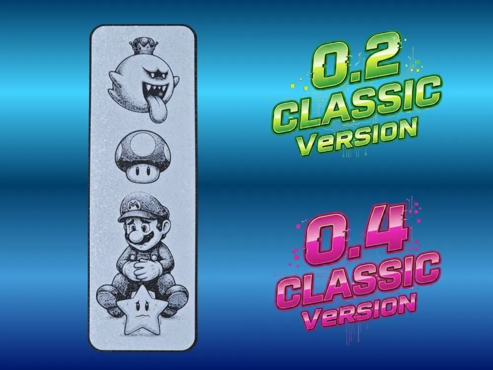 Super Mario Bookmark by Atrus Design HueForge model: Super Mario Bookmark by Atrus Design