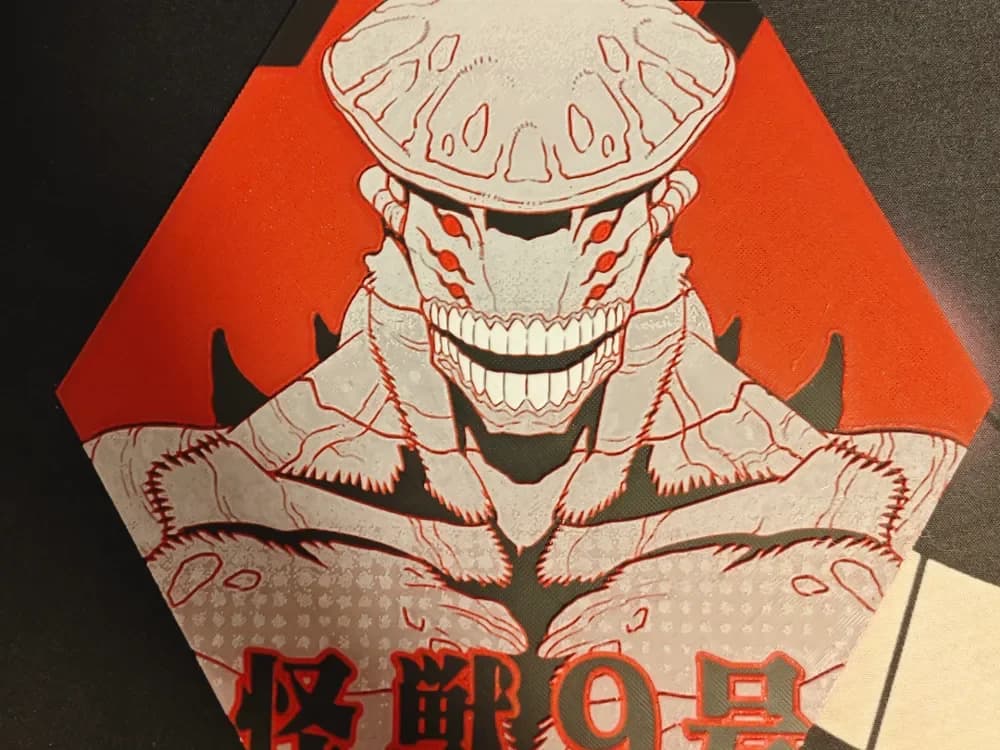 Hueforge Kaiju nº 9 honeycomb mode by JGz3DMaker HueForge model: Hueforge Kaiju nº 9 honeycomb mode by JGz3DMaker