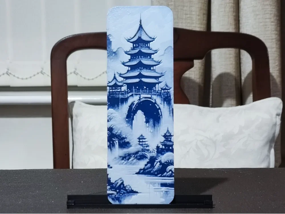 HueForge model: Shangri La Bookmark - 3 Color by BoDad