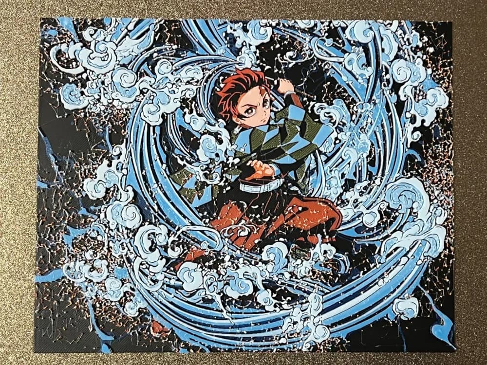 HueForge model: Demon Slayer Tanjiro Hueforge by FantasyZ