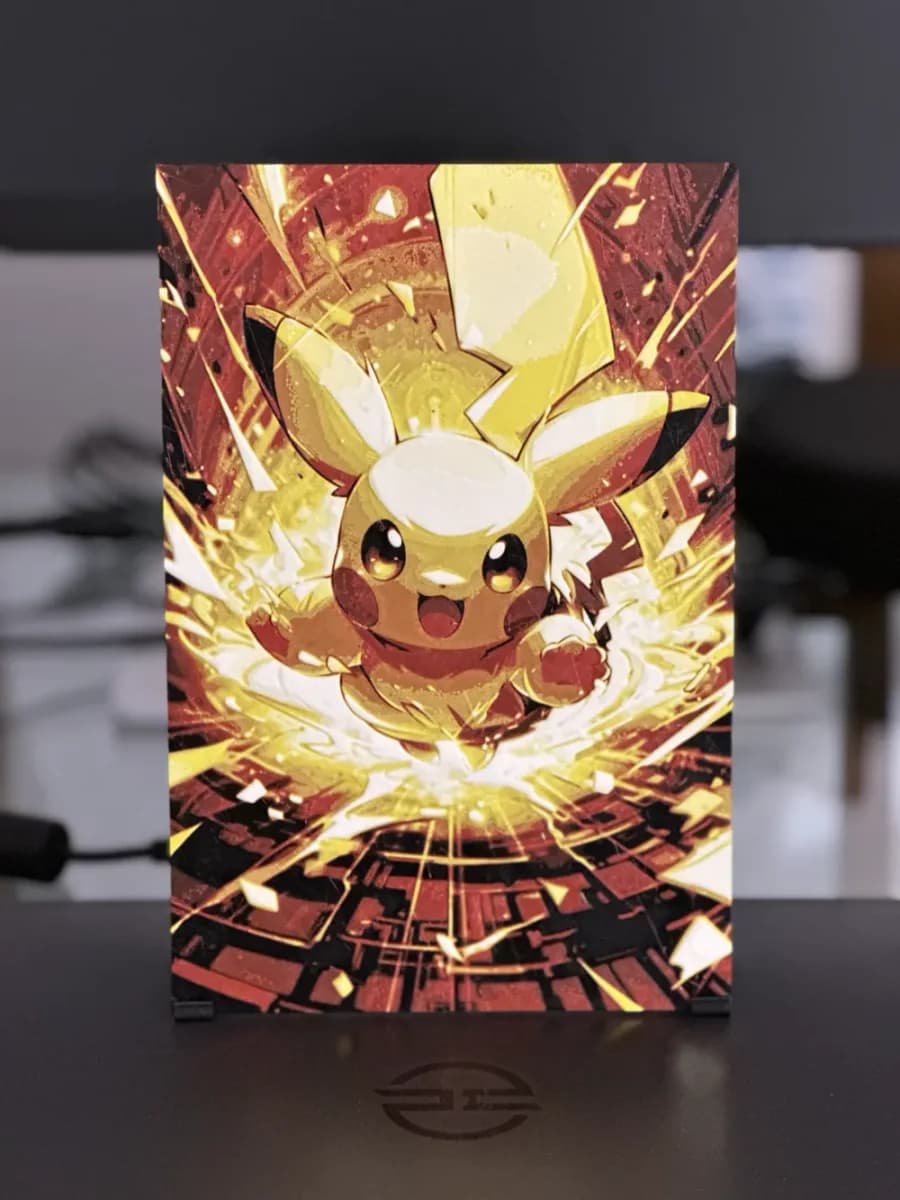 Pokemon Pikachu HueForge filament painting by enricoRE HueForge model: Pokemon Pikachu HueForge filament painting by enricoRE