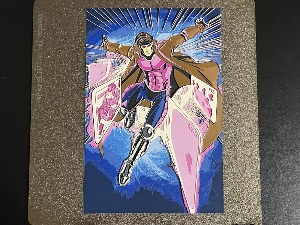 Gambit X-men Hueforge by FantasyZ HueForge model: Gambit X-men Hueforge by FantasyZ