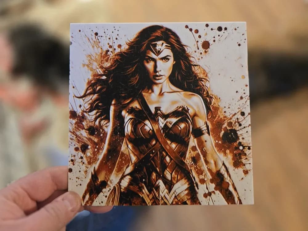 Graffiti Wonder Woman Hueforge by 3Ree Printing HueForge model: Graffiti Wonder Woman Hueforge by 3Ree Printing