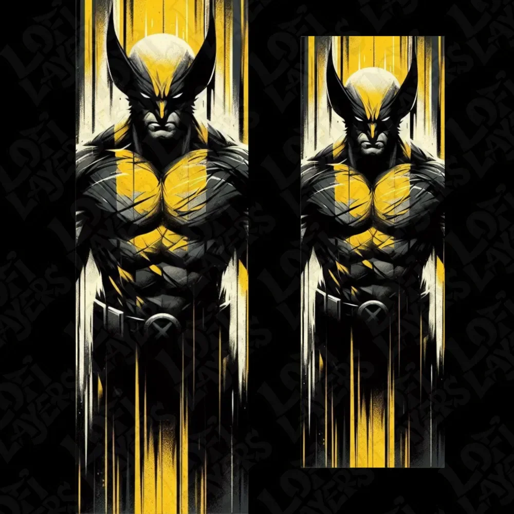 Wolverine X bookmark Hueforge by LoFi Layers HueForge model: Wolverine X bookmark Hueforge by LoFi Layers