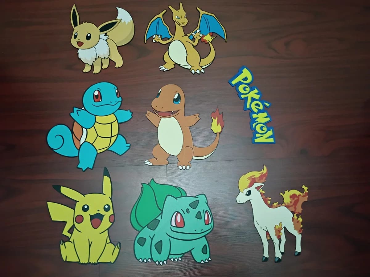 Pokemon Bash by 3djd HueForge model: Pokemon Bash by 3djd