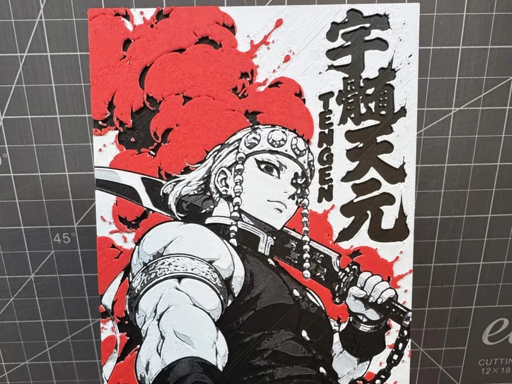 Hueforge of Tengen uzui Hashira from Demon Slayer Hueforge of Tengen uzui Hashira from Demon Slayer