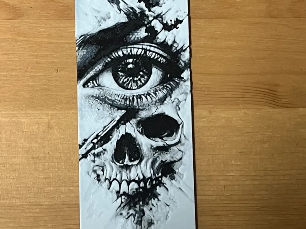 eye skull bookmark by Morganja HueForge model: eye skull bookmark by Morganja