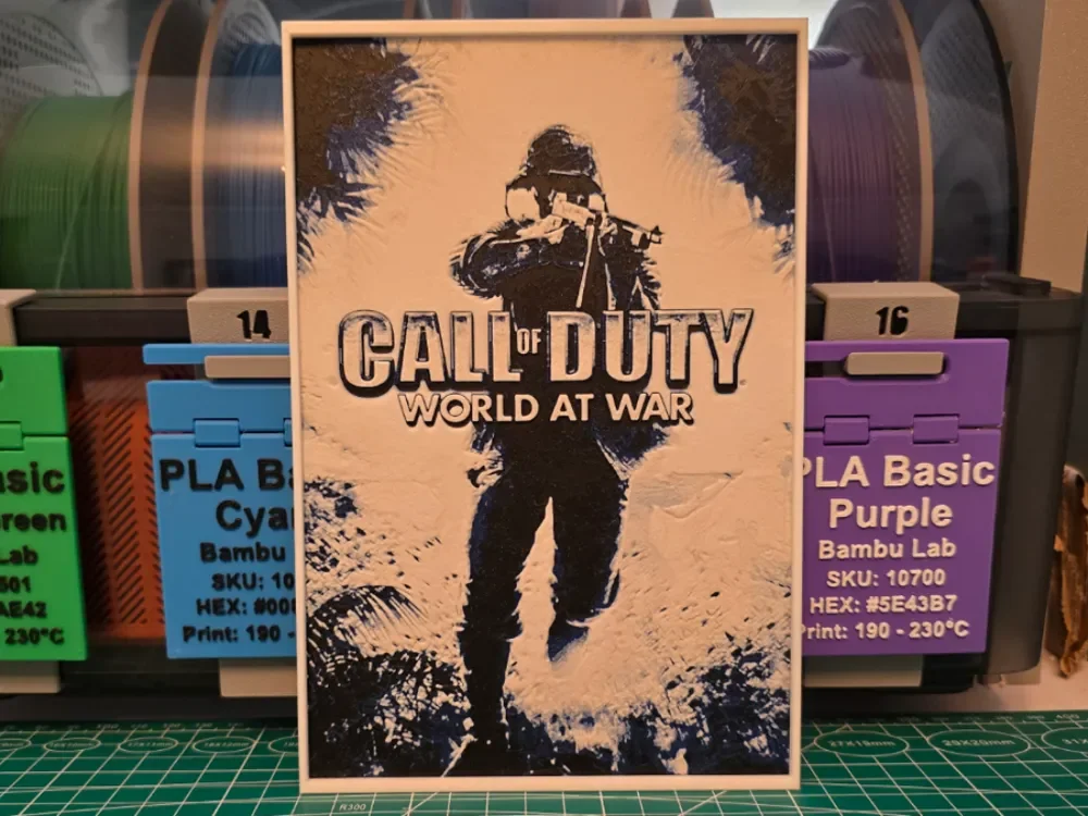Call of Duty: World at War - Hueforge Art by Lumpy3D HueForge model: Call of Duty: World at War - Hueforge Art by Lumpy3D