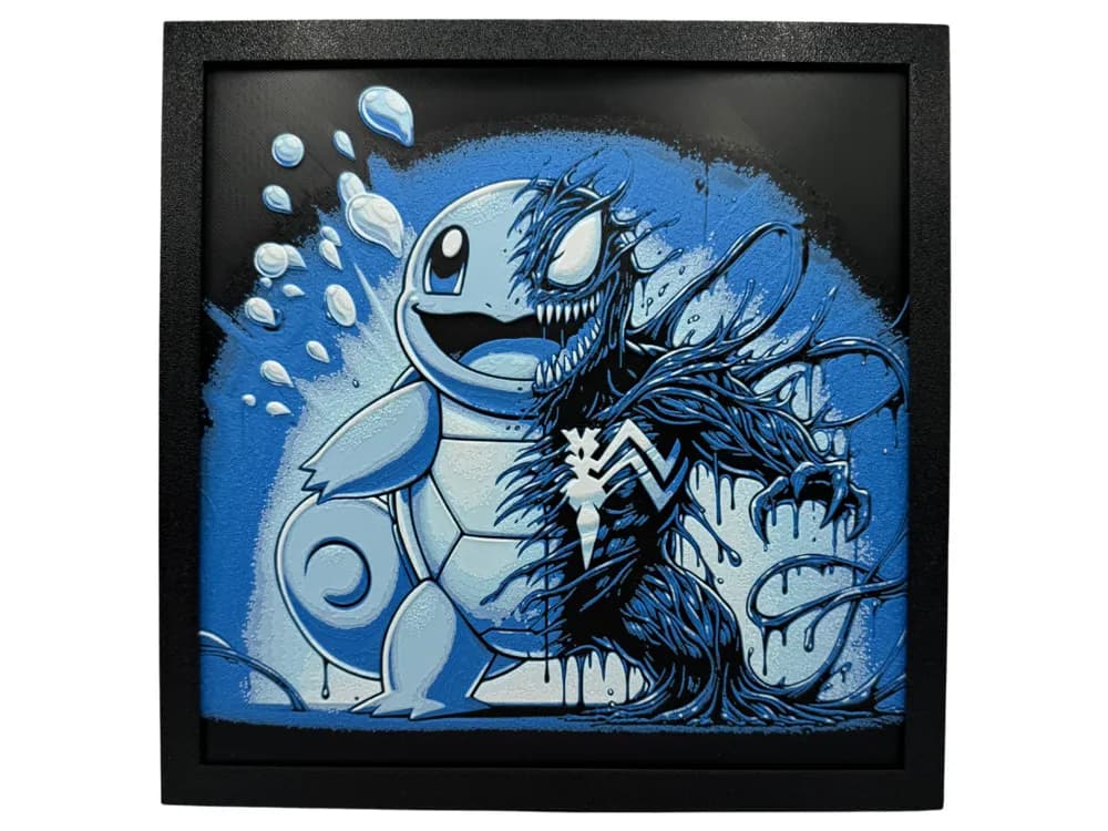 HueForge model: Venomized Squirtle - Pokemon Hueforge by Canadian Gamer