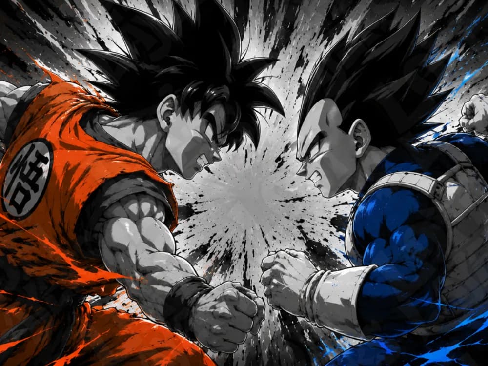 Goku vs Vegeta Hueforge by LoFi Layers HueForge model: Goku vs Vegeta Hueforge by LoFi Layers