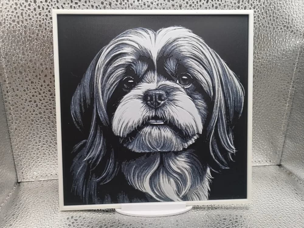 Lhasa Apso Hueforge by Borishotch Industries HueForge model: Lhasa Apso Hueforge by Borishotch Industries