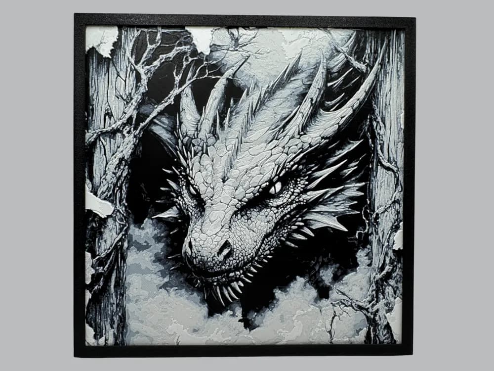 Hidden Dragon by Canadian Gamer HueForge model: Hidden Dragon by Canadian Gamer