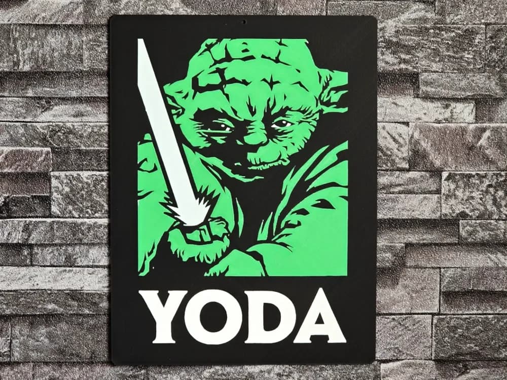 HueForge model: Hueforge Yoda StarWars by StefBull85