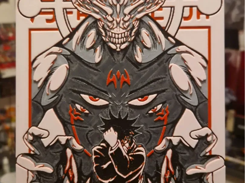 Jujutsu Kaisen - Megumi Fushiguro Hueforge by Dakiren HueForge model: Jujutsu Kaisen - Megumi Fushiguro Hueforge by Dakiren