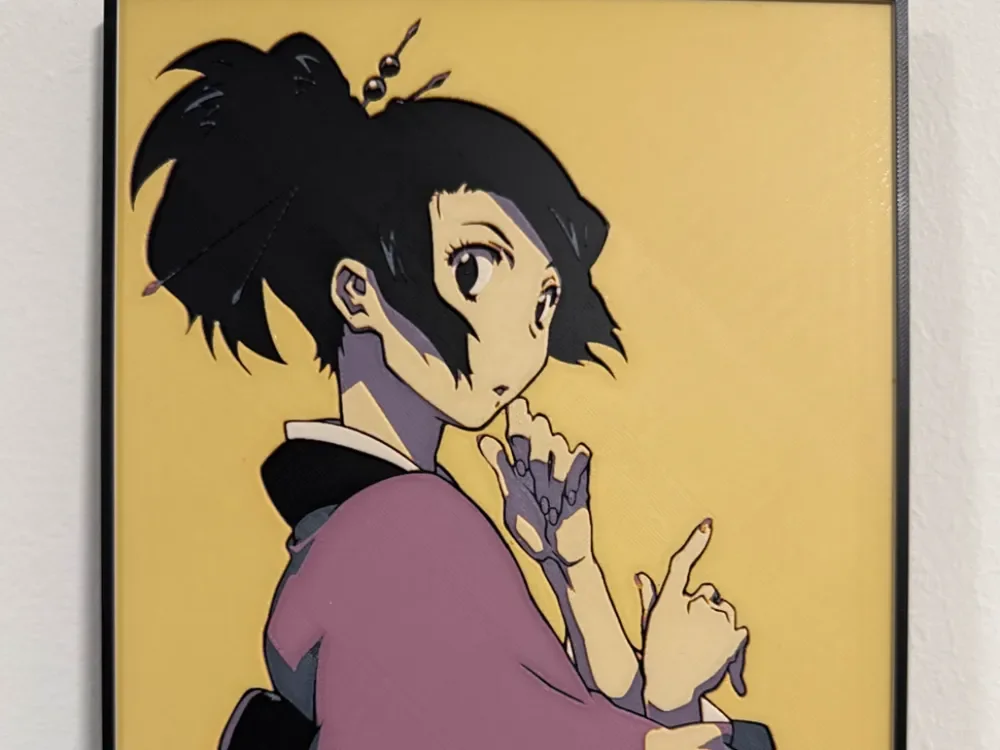 Samurai Champloo - Fuu - Hueforge by Strata Prints HueForge model: Samurai Champloo - Fuu - Hueforge by Strata Prints