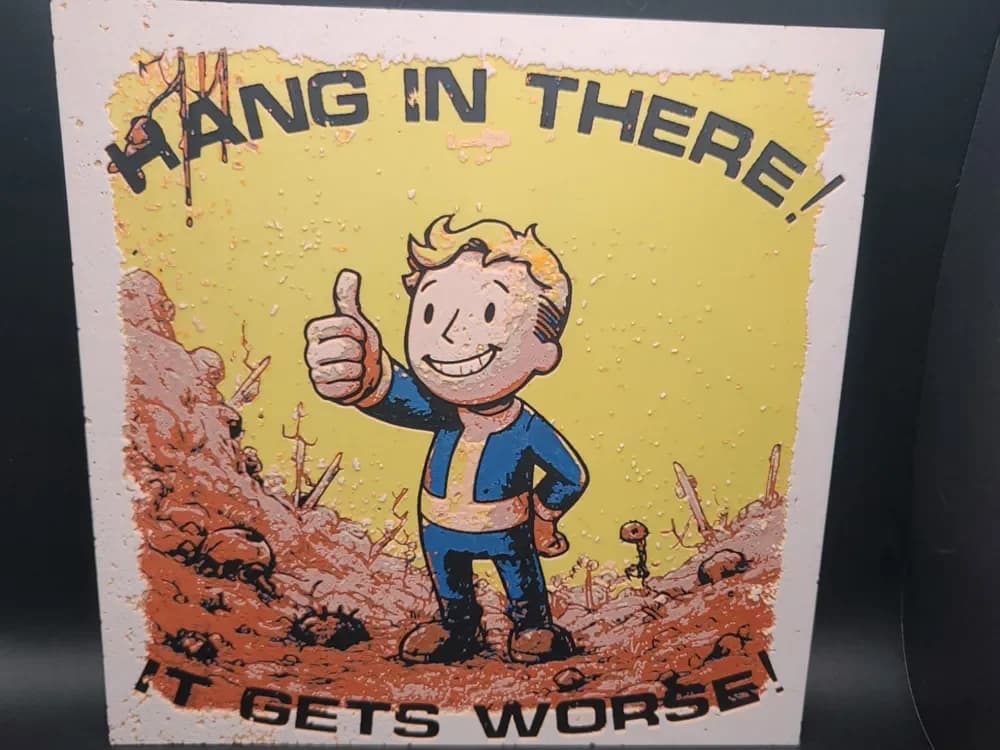 HueForge model: Fallout It gets worse Hueforge by the_bearded_jedi