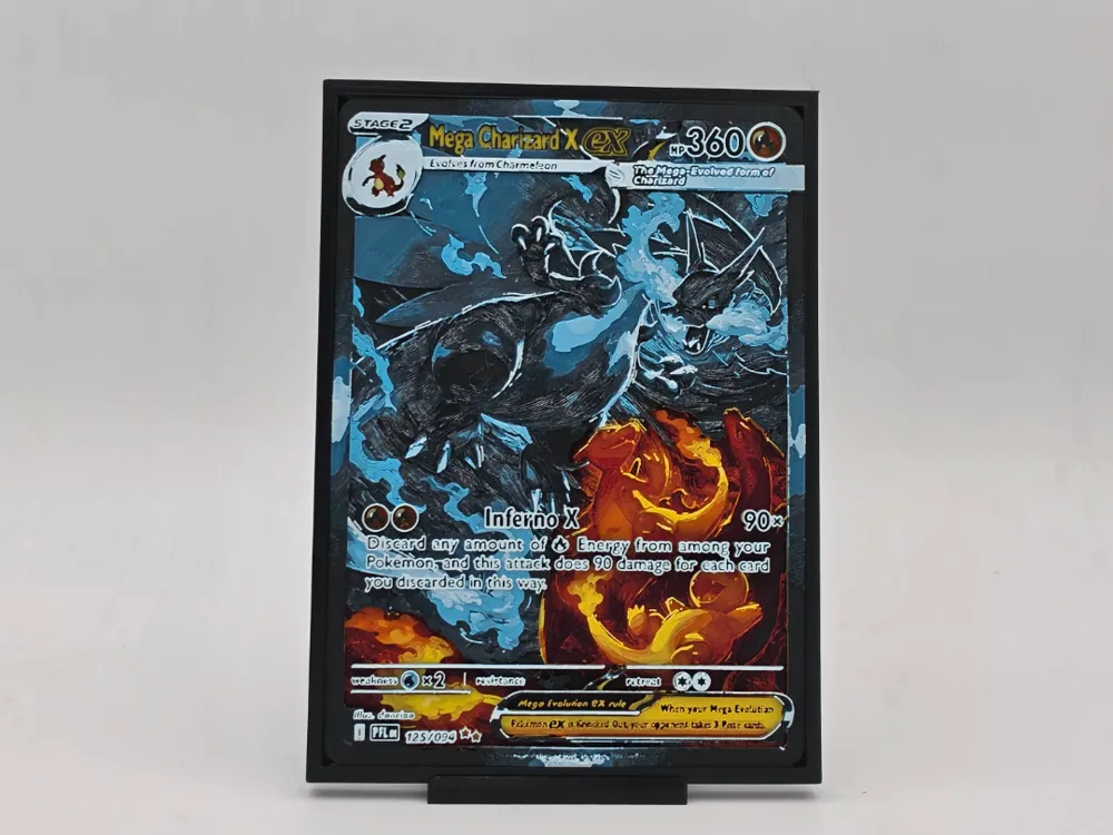 Mega Charizard X ex #125 Hueforge by Loki HueForge model: Mega Charizard X ex #125 Hueforge by Loki