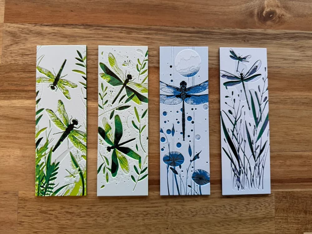 Dragonfly Bookmark Collection by Canadian Gamer HueForge model: Dragonfly Bookmark Collection by Canadian Gamer