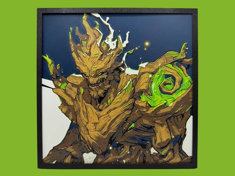 HueForge model: Groot - Marvel Rivals by Canadian Gamer