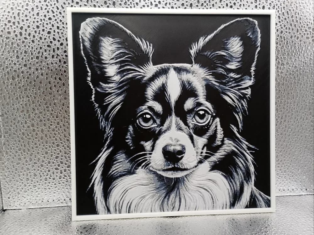 Papillon – Hueforge by Borishotch Industries HueForge model: Papillon – Hueforge by Borishotch Industries