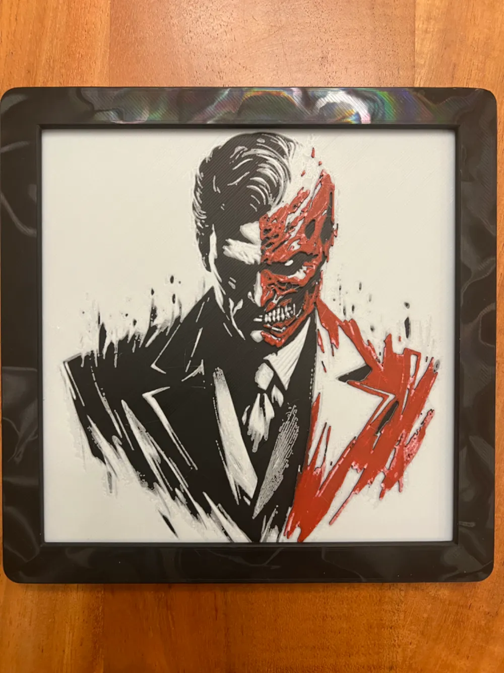 Two Face by JustBe 3D Printing HueForge model: Two Face by JustBe 3D Printing