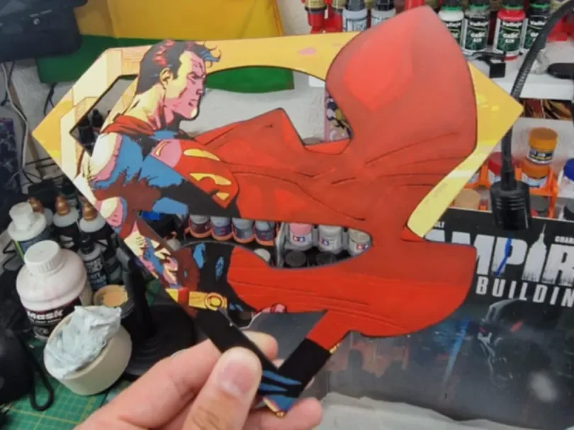 Superman Hueforge - Logo S by Dakiren HueForge model: Superman Hueforge - Logo S by Dakiren