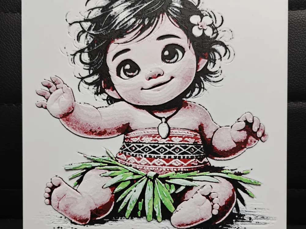 Baby Moana by TheHueforgeLady HueForge model: Baby Moana by TheHueforgeLady