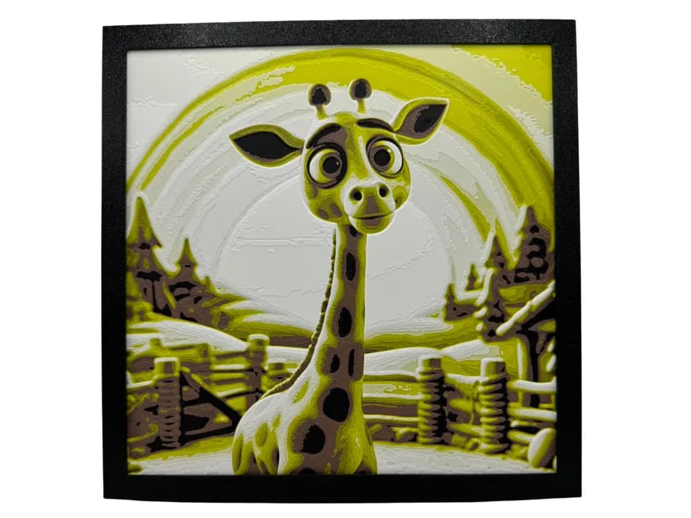 HueForge model: Giraffe - Kids Version by Canadian Gamer