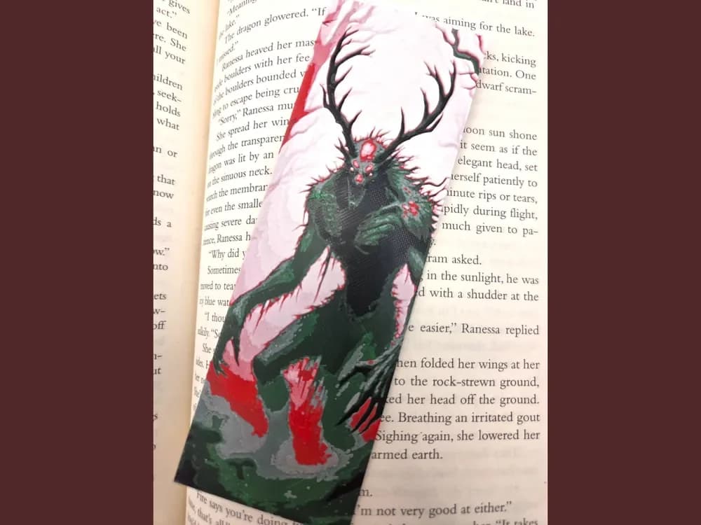 Wendigo Cryptid 50x150mm bookmark Wendigo Cryptid 50x150mm bookmark