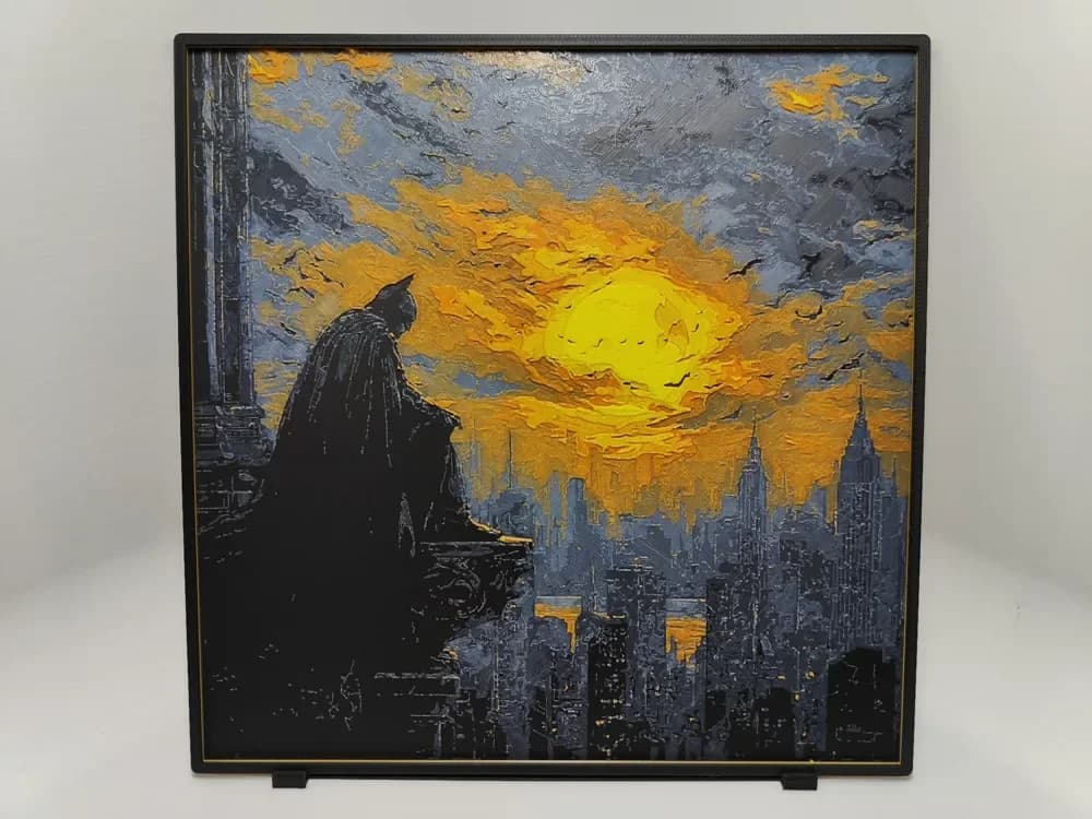 Batman sunset - Hueforge by BeaN HueForge model: Batman sunset - Hueforge by BeaN