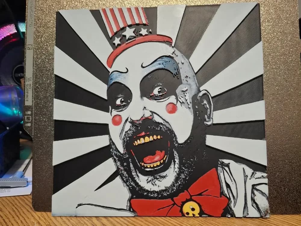 Captain spaulding - Hueforge by 3dGlow HueForge model: Captain spaulding - Hueforge by 3dGlow