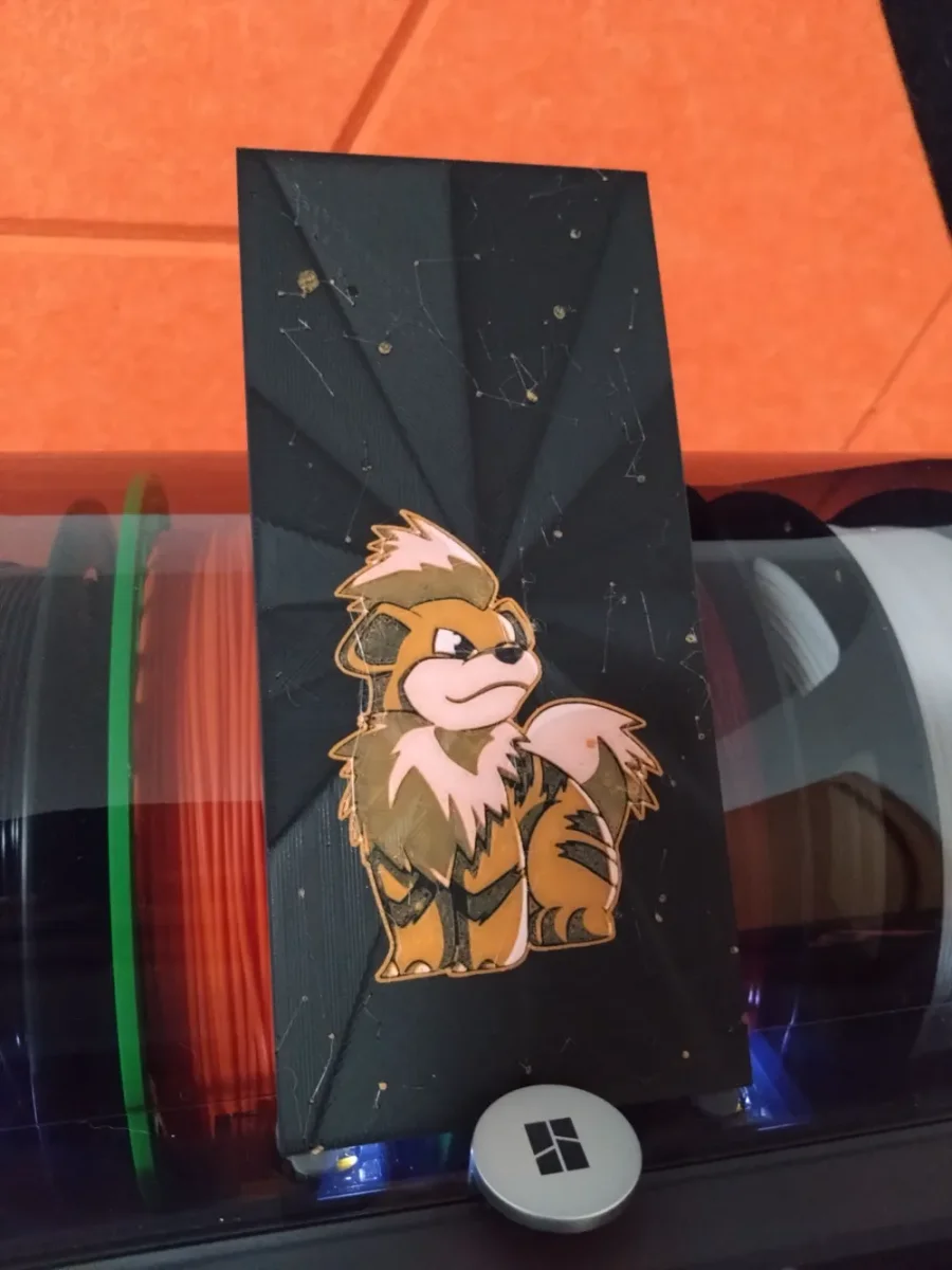 HueForge model: Pokemon Growlithe (HueForge) by Asgar3D