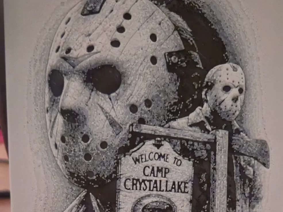 Jason Crystal Lake by Buntsta HueForge model: Jason Crystal Lake by Buntsta