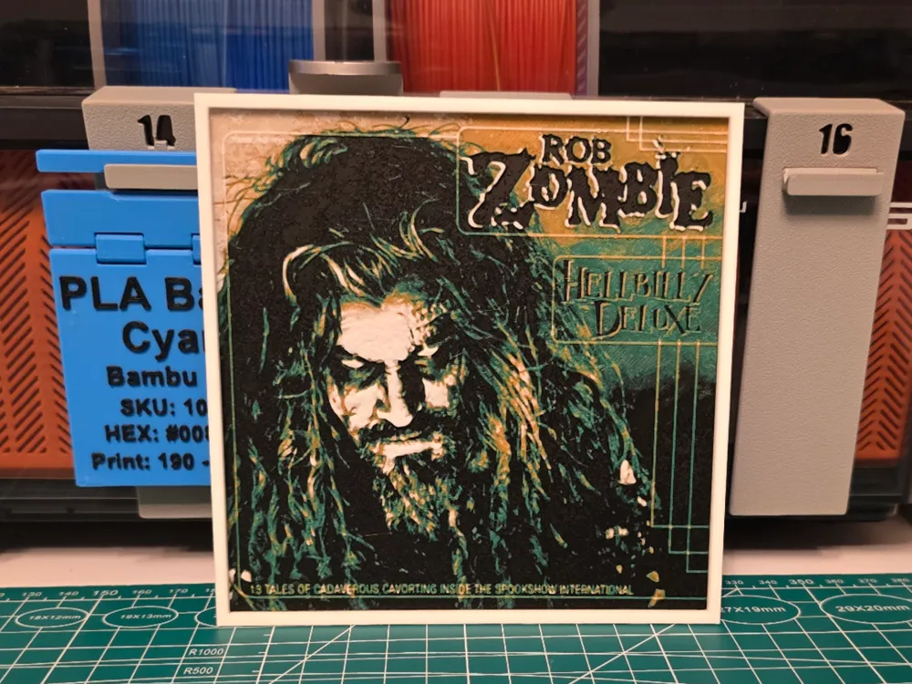 Rob Zombie "Hellbilly Deluxe" Album - Hueforge Art Rob Zombie "Hellbilly Deluxe" Album - Hueforge Art