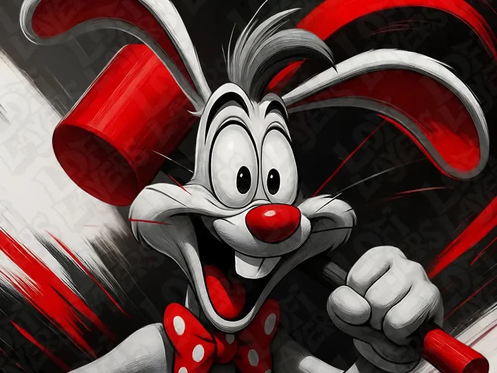 Roger Rabbit Hueforge by LoFi Layers HueForge model: Roger Rabbit Hueforge by LoFi Layers