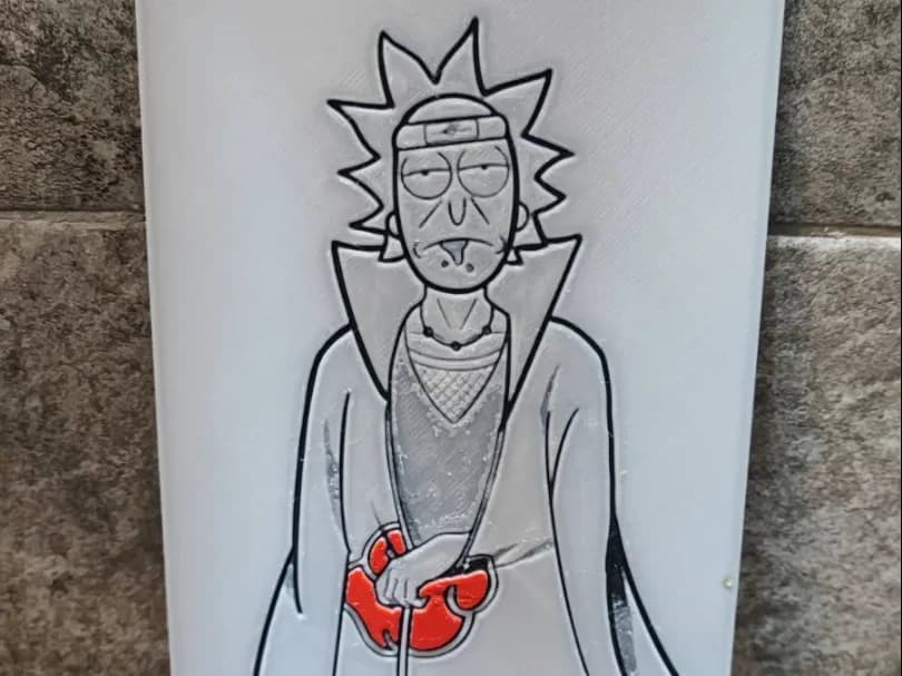 The Real Uchiha by Garuda3D HueForge model: The Real Uchiha by Garuda3D