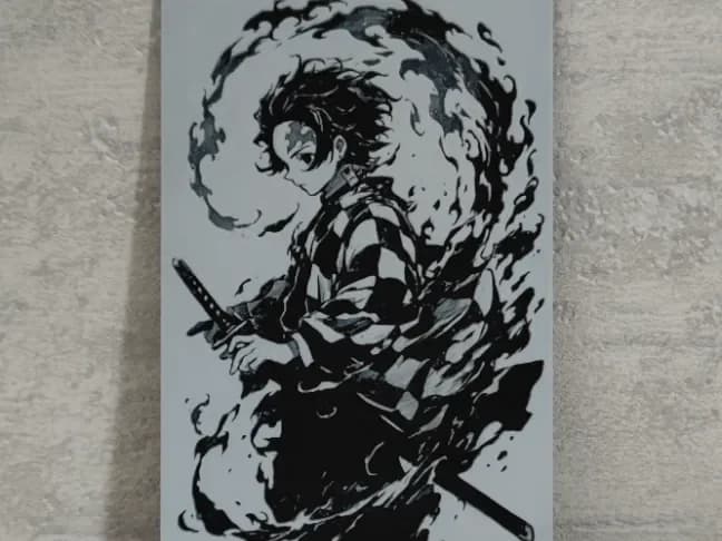 Demon Slayer Tanjiro kamado Hueforge Demon Slayer Tanjiro kamado Hueforge