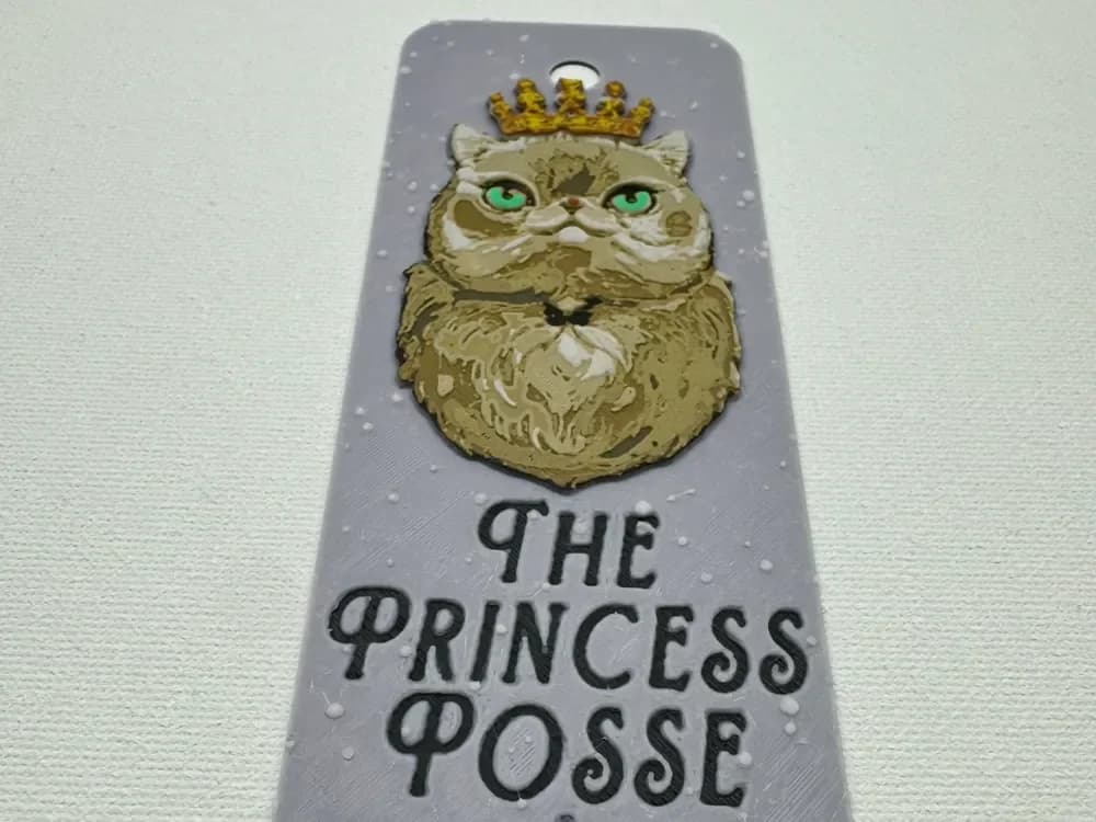 Princess Donut - The Princess Posse Bookmark by zombeh HueForge model: Princess Donut - The Princess Posse Bookmark by zombeh