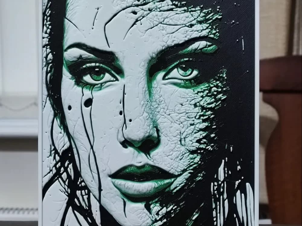 HueForge model: Windswept Chaos HueForge 3 Color by BoDad