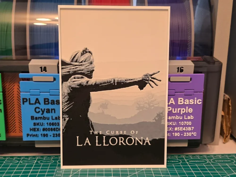 The Curse of La Llorona Poster- Hueforge Art by Lumpy3D HueForge model: The Curse of La Llorona Poster- Hueforge Art by Lumpy3D