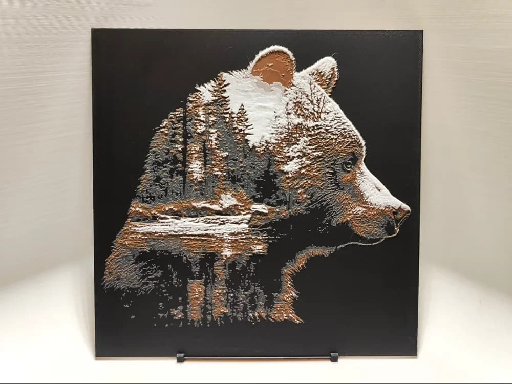 Forest Bear - Hueforge