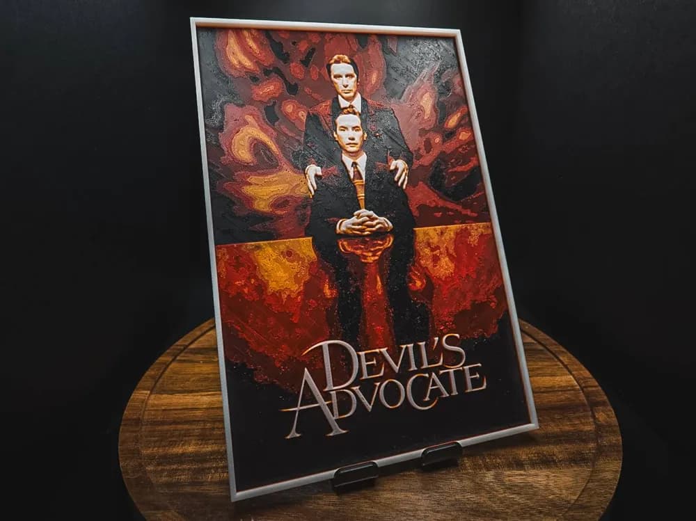 The Devil's Advocate (Movie Poster - HueForge) The Devil's Advocate (Movie Poster - HueForge)