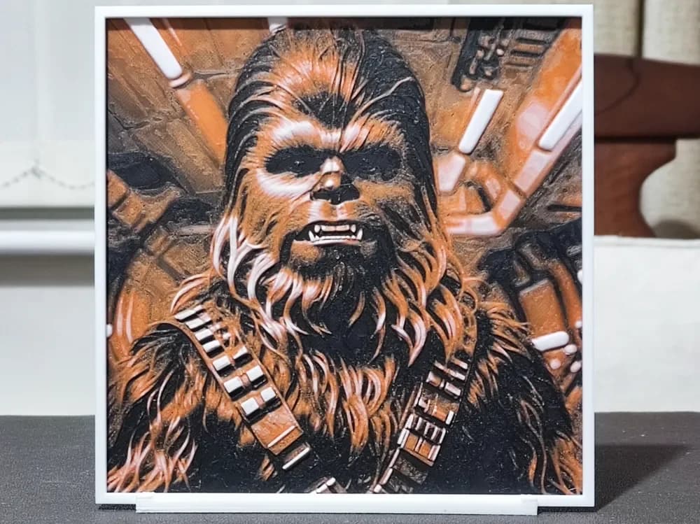 HueForge model: Chewbacca - HueForge 3 Color by BoDad