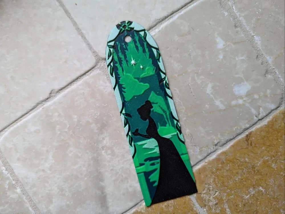 Tiana-The Princess and the Frog Bookmark Hueforge by suaimondi HueForge model: Tiana-The Princess and the Frog Bookmark Hueforge by suaimondi