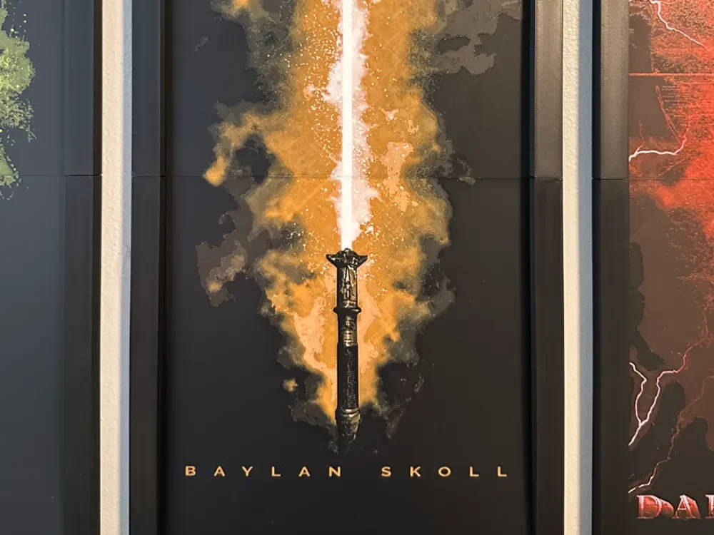 Baylan Skoll Light Saber 2-piece Hueforge by Hey Ben HueForge model: Baylan Skoll Light Saber 2-piece Hueforge by Hey Ben
