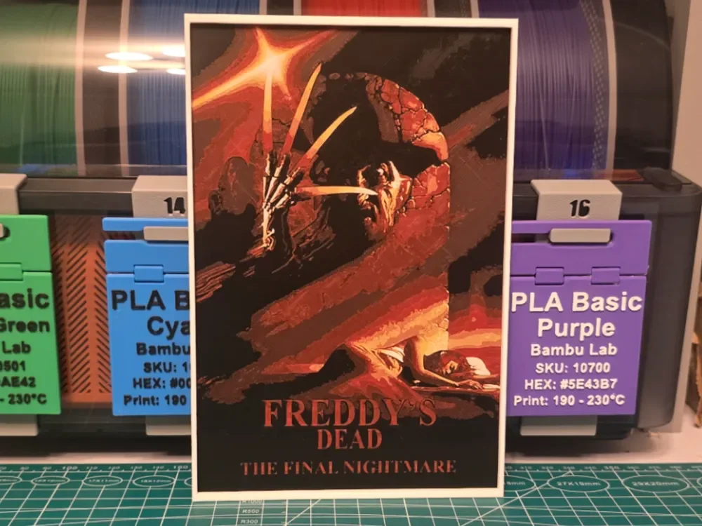 Freddy's Dead: The Final Nightmare - Hueforge Art by Lumpy3D HueForge model: Freddy's Dead: The Final Nightmare - Hueforge Art by Lumpy3D
