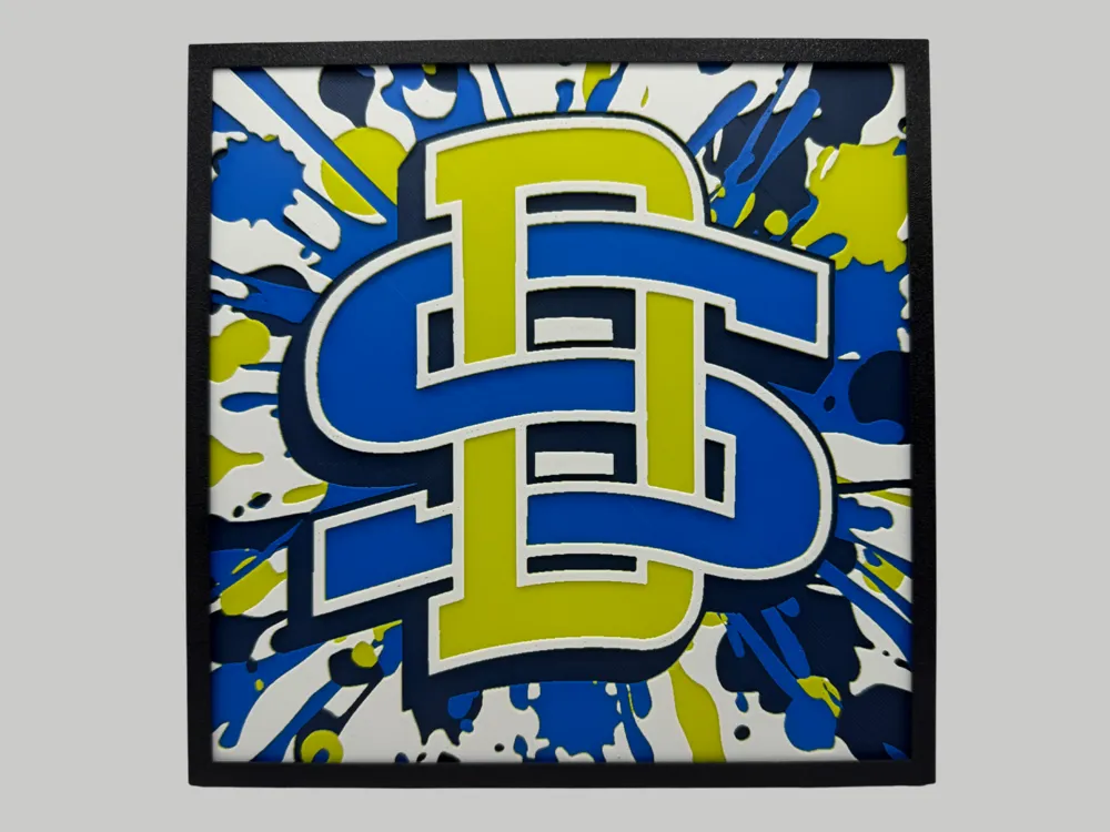 HueForge model: South Dakota State University by Canadian Gamer