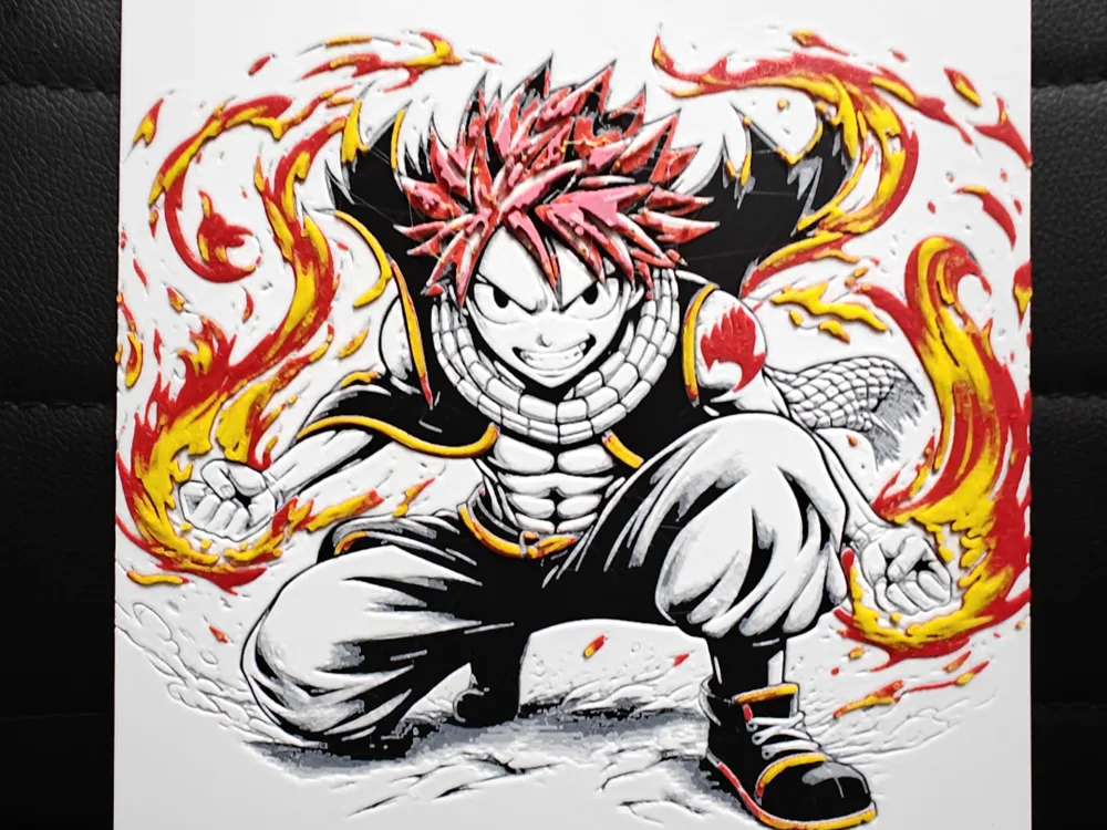 HueForge model: Natsu Fairy Tail by TheHueforgeLady