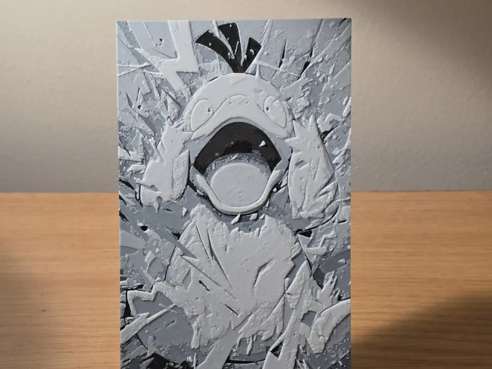 Hueforge - Pokémon - Psyduck 1 by FxD | Function-x-Design HueForge model: Hueforge - Pokémon - Psyduck 1 by FxD | Function-x-Design